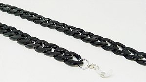 Cordão Resina Elos Preto