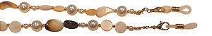 Cordão Pedras Naturais Shell C/Marrom