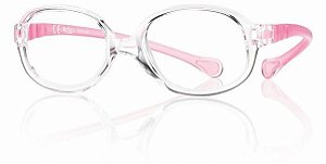 Armação Active Spring Oval 42x15 Cristal/Rosa