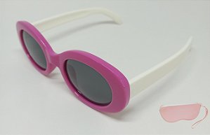 Oculos Solar Infantil 43x21 Rosa C/Estojo