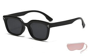 Oculos Solar Infantil 52x20 Preto C/Estojo