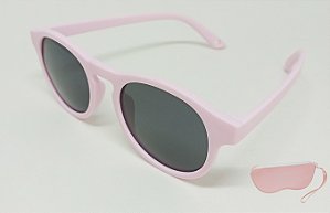 Oculos Solar Infantil 43x16 Rosa C/Estojo