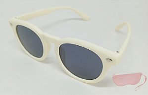 Oculos Solar Infantil 42x18 Creme C/Estojo