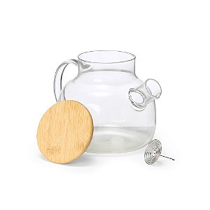 CHALEIRA EM VIDRO BOROSSILICATO 1L - UNT024