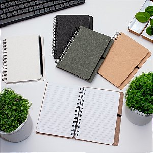 CADERNO KRAFT B6 COM PORTA CANETA - CAD007