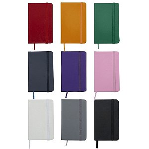 CADERNETA EMBORRACHADA COM PAUTA 12,8X7,7CM PERSONALIZADA - MLK011
