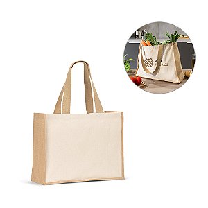 SACOLA EM CANVAS E JUTA PERSONALIZADA - SAC025