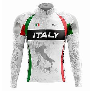 Camisa de ciclismo masculina manga longa Be Fast Classic Italy