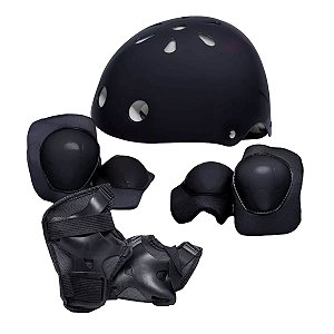 Kit capacete infantil c/ itens proteção Rava Little child
