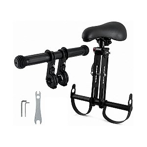 Cadeirinha assento infantil dianteira p/ bicicleta c/ suporte de mão