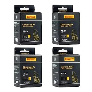 4x Câmara de ar Pirelli aro 29 x 1.75/2.35 bico fino 48 mm