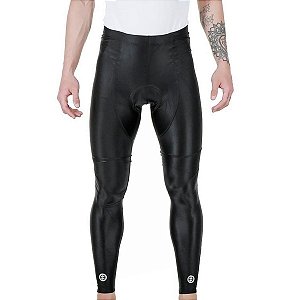 Calça ciclismo masculina ERT Elite lisa com forro em gel
