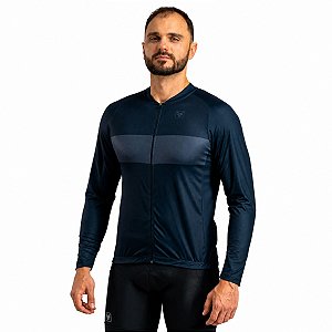 Camisa ciclismo manga longa masculina Free Force Basic
