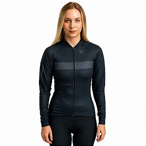 Camisa ciclismo manga longa feminina Free Force Basic