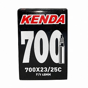 Câmara de ar aro 700 x 23/25 Kenda bico fino presta 48 mm