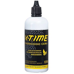 Óleo lubrificante corrente bicicleta cera X-Time 120 ml