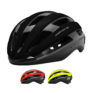 Capacete ciclismo High One Wind Aero com led traseiro