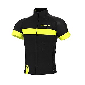 Camisa ciclismo masculina ERT Strip c/ proteção UV 50