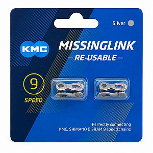 Kit 2x emenda corrente bicicleta power link 9v KMC CL566R