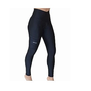 Calça de ciclismo feminina Be Fast forro em gel c/ bolso