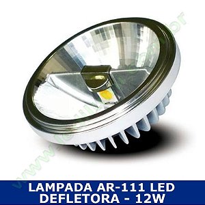 KIT com 10 Lâmpadas LED AR111 COB SMD 12W 3000K / 6000K - LEDILUMI