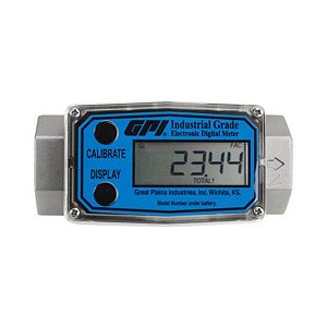 Medidor Digital em Inox saída de 1/2" Vazão de 37,9 LPM - GPI