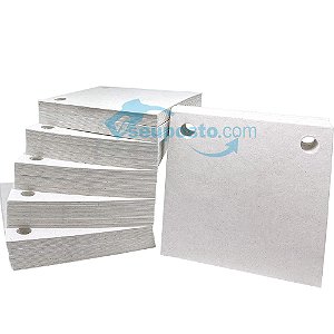 Papel Filtrante quadrado 7X7 - 2 Furos - Caixa com 10 Kg