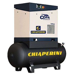 Compressor parafuso 10 HP sobre reservatório - Copa Premium 10