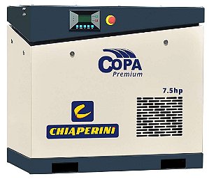 Compressor parafuso 7.5 HP - Chiaperini Copa Premium 7.5