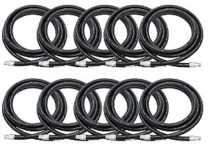 Kit com 10 Mangueira para Abastecimento 3/4" Completa com 5 Metros - Seu Posto