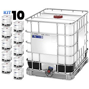 Kit com 10 IBC Containers 1000 Litros Certificado - Standard