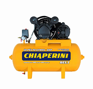 Compressor de ar média pressão 10 pcm 70 litros – Chiaperini