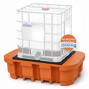 Bacia de Contenção para IBC - 1000 Litros - Reforçada - Capacidade 1800 Kg