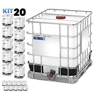 Kit com 20 IBC Containers 1000 Litros Certificado - Standard