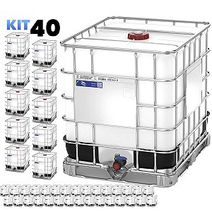 Kit com 40 IBC Containers 1000 Litros Certificado - Standard