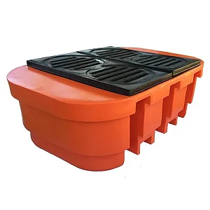 Bacia de Contenção para 1 IBC 1000 Litros Laranja LUPUS 9300-BP100