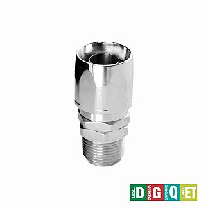 Terminal Reutilizável Giratório 3/4 Pol. NPT em Latão Cromado LUPUS 2100-FG