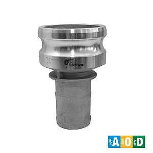 Adaptador de Redução Camlock Tipo E Alumínio 3 x 2 Pol. LUPUS 1427