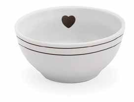Bowl cerâmica - Corações Preto