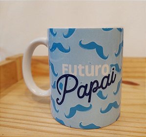 Caneca Cerâmica - Futuro Papai bigode