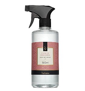 Água Perfumada Para Tecidos Via Aroma 500ml - Flor de Cerejeira