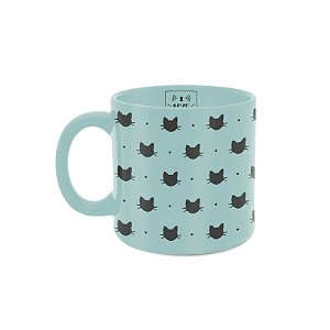 Caneca 360ml Cores Diversas - I Love Cats