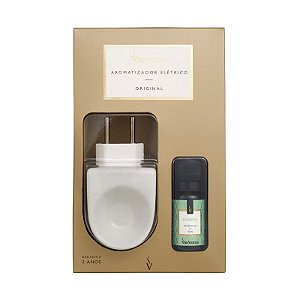 Kit Aromatizador Elétrico Porcelana com Essência BAMBOO