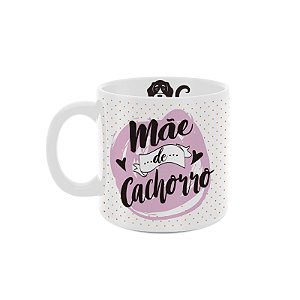 Caneca 360ml Cores Diversas - Mãe de Cachorro