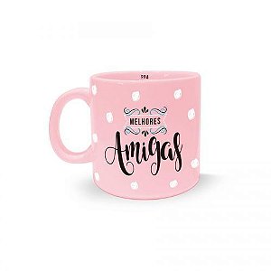 Caneca Rosa 100ml - Melhores Amigas