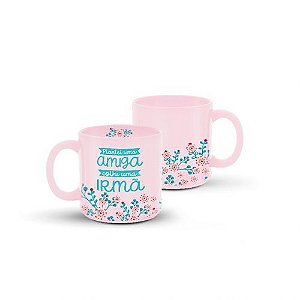 Caneca 100ml cores diversas -  Plantei uma Amiga, colhi uma irmã