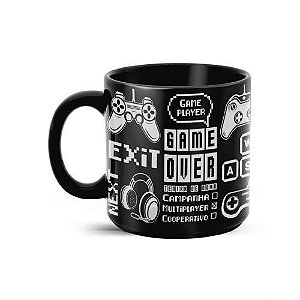 Caneca Cerâmica 360ml - Game Over