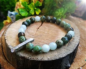 Pulseira de Pedras - Turquesa e Amazonita