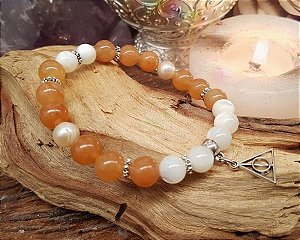 Pulseira de Pedras Espiritual - Pearl Moon