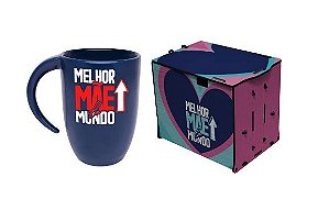 Caneca Fall 350ml com caixa MDF Secret - Melhor mãe do Mundo